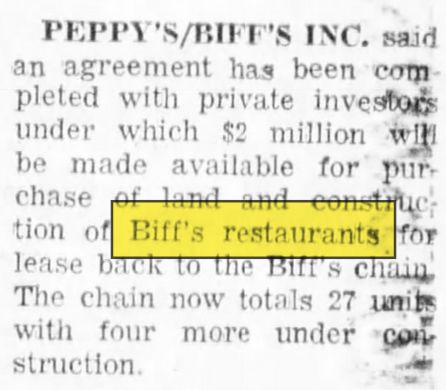 Peppy - Biffs - July 1970 Article